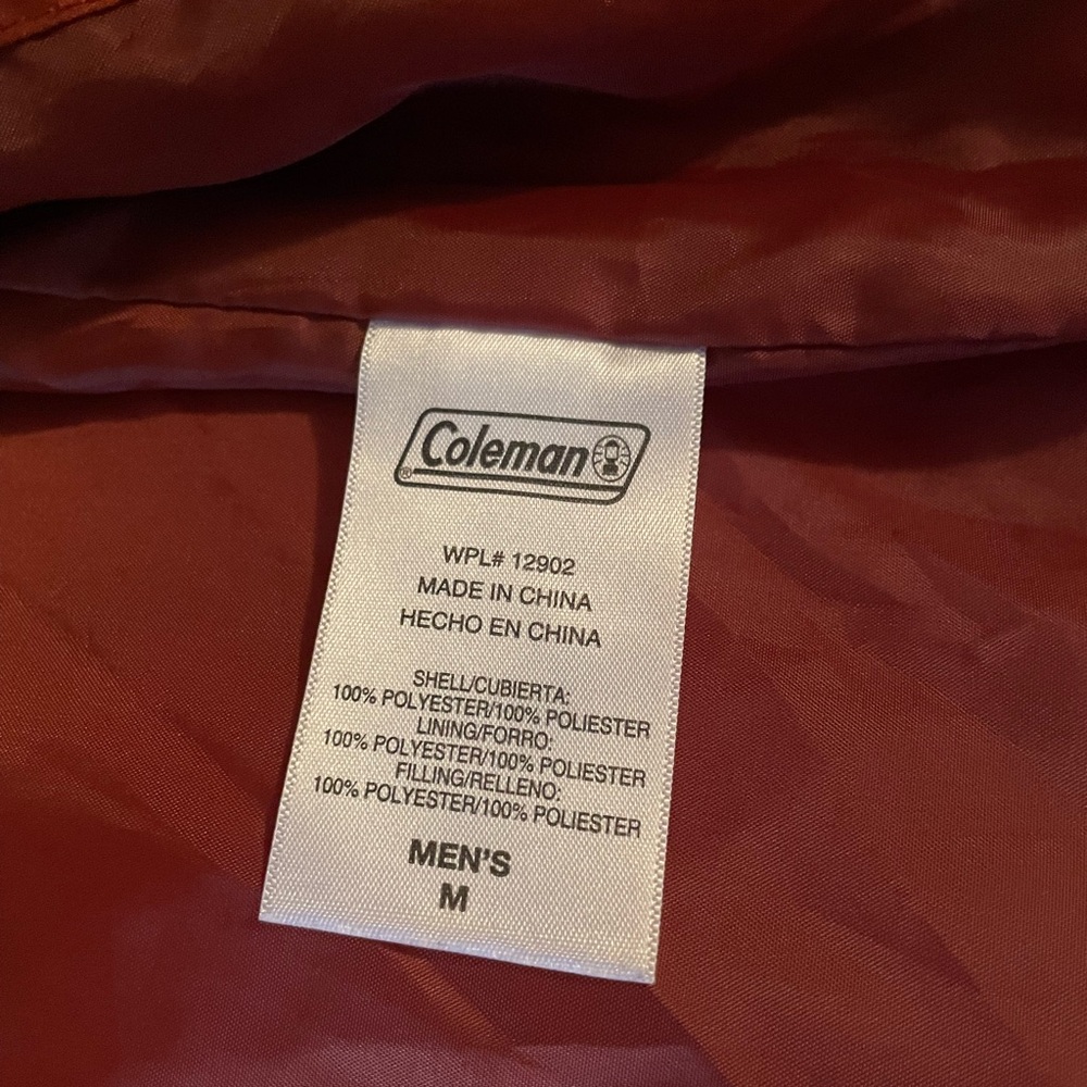 Rust Orange Puffer Vest with Sherpa Collar - Picture 6 of 6
